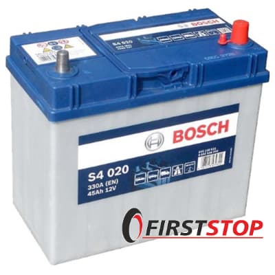 BOSCH S4 020 45Ah 330A 12V R азия (129x227x238)