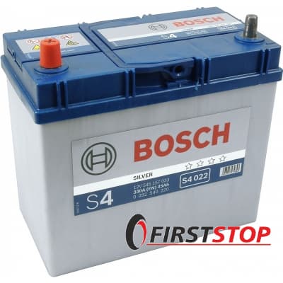 BOSCH S4 022 45Ah 330A 12V L азия (129x227x238)