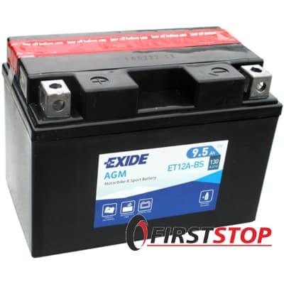 Exide ET12A-BS 9Ah 130A 12V L AGM (87x105x150)