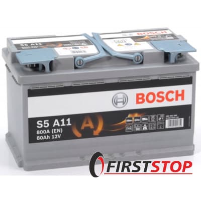BOSCH S5 A11 80Ah 800A 12V R AGM (175x190x315)