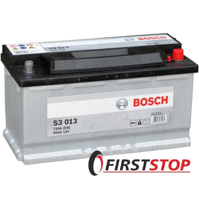 BOSCH S3 013 90Ah 720A 12V R (175x190x353)