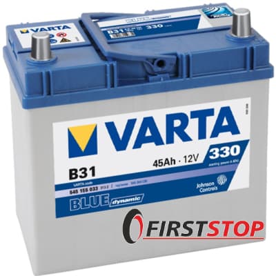 VARTA (B31) BLUE dynamic 45Ah 330A 12V R азия (129x227x238)