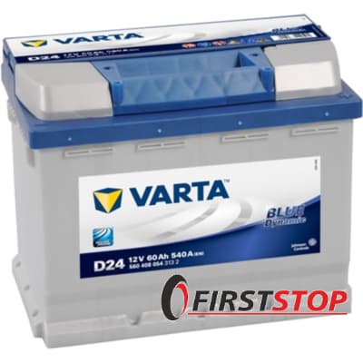 VARTA (D24) BLACK dynamic 60Ah 540A 12V R (175x190x242)