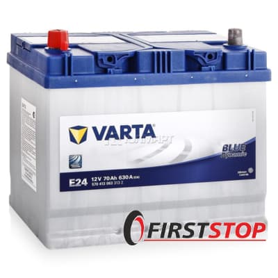 VARTA (E24) BLUE dynamic 70Ah 630A 12V L азия (175x220x261)