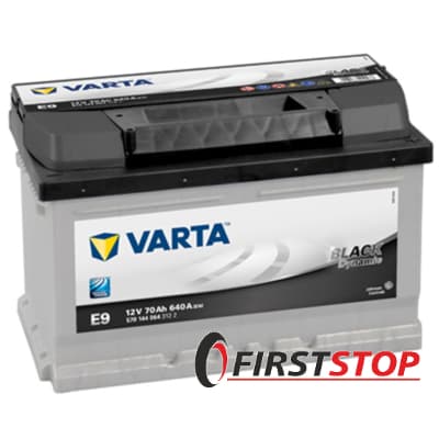 VARTA (E9) BLACK dynamic 70Ah 640A 12V R (175x175x278)