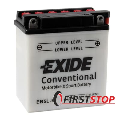 Exide EB5L-B 5Ah 65A 12V R (60x130x120)
