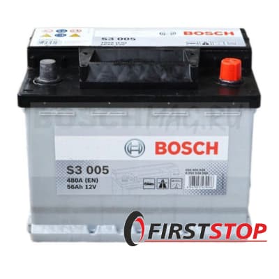 BOSCH S3 005 56Ah 480A 12V R (175x190x242)