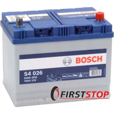 BOSCH S4 026 70Ah 630A 12V R азия (175x220x261)